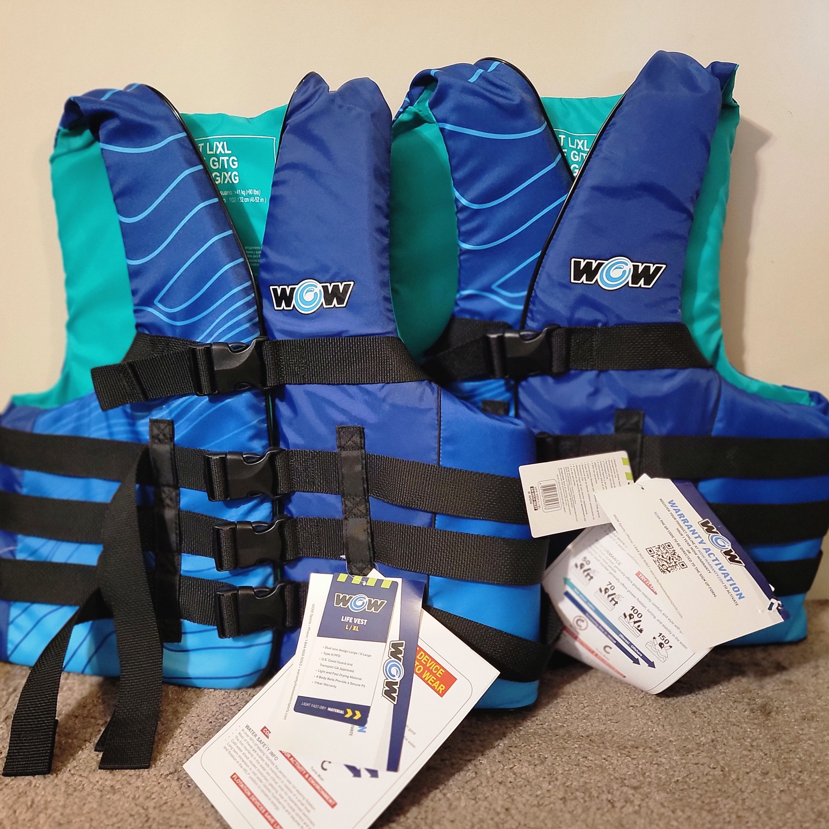 Set Of 2 Wow Life Jackets